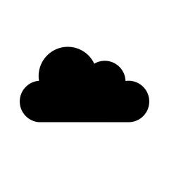 Poster - Cloud icon vector design template illustrator on transparent background