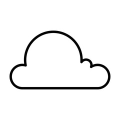 Poster - Cloud icon vector design template illustrator on transparent background