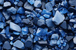illustration of old blue crystal stones texture background. Created with Generative AI