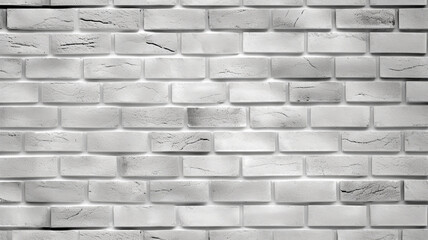 Wall Mural - white brick wall pattern