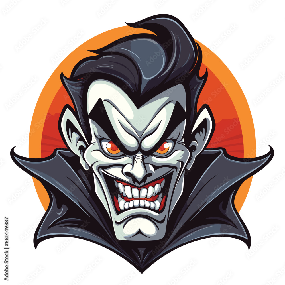 Vampire Vector Illustration Stock Vector | Adobe Stock