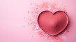 Walentynkowe pudrowe pastelowe tło dla zakochanych par - miłość w powietrzu pełna serc.  Wzór do projektu baneru