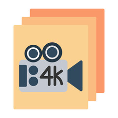 Canvas Print - Video Film Icon