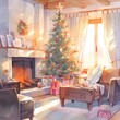 christmas tree with gifts, Generative AI