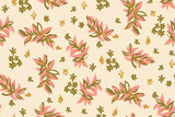 Fototapeta Sypialnia - Beautiful floral motif. Leaves intertwined in a seamless pattern on a gentle background