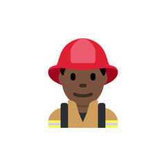 Wall Mural - Man Firefighter: Dark Skin Tone