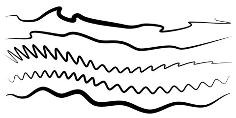 Leinwandbilder - wave curve, flow pattern, vector design element. Abstract dynamic stroke,
 linear graphic rays. Sound flow, energy trace, texture. Digital geometric movement.