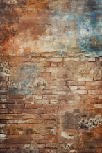 Dirty Wall Of Bricks Texture For Backdrop And Design