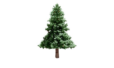 Giant everest vintage christmas tree with white background instant download