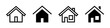 © 11ua - House vector icons. Vector home symbols. Homepage icons.