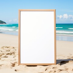 Sticker - a frame on a beach