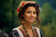 A beautiful Bulgarian woman in her early 30's with a stunningly looking smile
