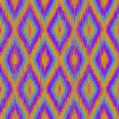 Aufkleber - Seamless striped pattern in Aztec style. Folk embroidery.. Aztec ikat style. Seamless vector image. Thin lines