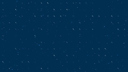 Poster - Template animation of evenly spaced screwdriver symbols of different sizes and opacity. Animation of transparency and size. Seamless looped 4k animation on dark blue background with stars