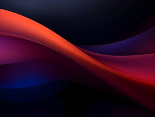 Wall Mural - abstract technology futuristic glowing curved line on dark blue background, abstract flow gradient b