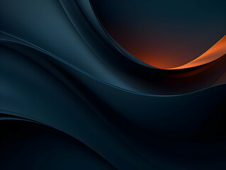 Wall Mural - abstract technology futuristic glowing curved line on dark blue background, abstract flow gradient b