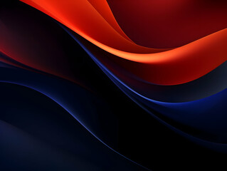 Wall Mural - abstract technology futuristic glowing curved line on dark blue background, abstract flow gradient b