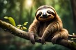 sloth sitting on branch