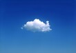 White cloud shape isolated over solid background, cumulus single cloud illustration