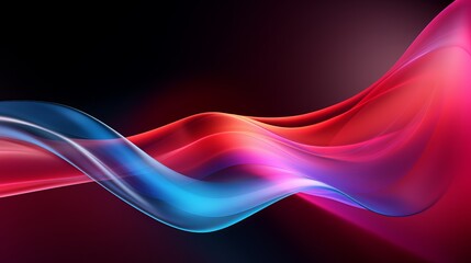 Wall Mural - Abstract streaming neon wave foundation