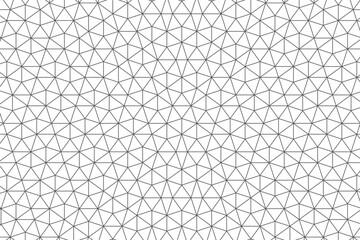 Penrose Mosaic Based Wallpaper with Outlined Repeating Pentagon Shape Pattern as Background Template - Dark Lines on White Backdrop - Flat Graphic Design