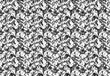 © MSK Design - Full seamless modern halftone lines camouflage pattern for decor and textile. Camo model for textile fabric printing and wallpaper. Army skin design black and white