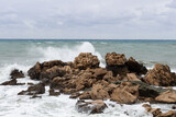 Fototapeta Lawenda - skały w wodzie