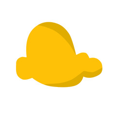 Golden cloud vector 