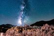 Milky Way above Utah's west desert and old fence