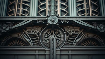 Wall Mural - a building with a clock on it