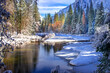 Merced River Flowing Through Yosemite Valley