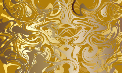 luxury poster design. Collection of liquid gold.