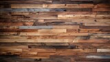Fototapeta Sypialnia - A rustic, reclaimed wood panel wall in various natural shades