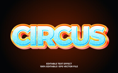 Poster - Circus 3d text effect, editable text fot template headline