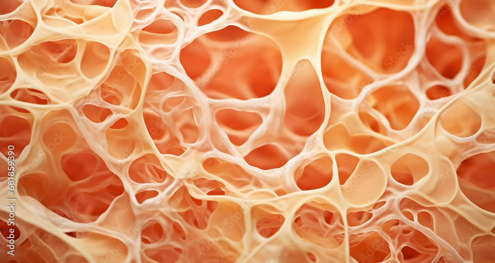Skin Cell Visualization close up skin structure layer of skin cells. AI generated. Stock ...