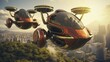 Flying cars advanced technology innovative personal air transportation vertical takeoff futuristic