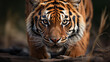 portrait of a tiger HD 8K wallpaper Stock Photographic Image 
