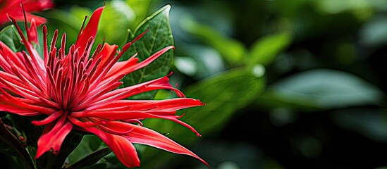 Sticker - In the stunning beauty of summer, an isolated flower stands tall against a pristine white background, showcasing its intricate petals and vibrant colors, capturing the magic of nature. The leafy green