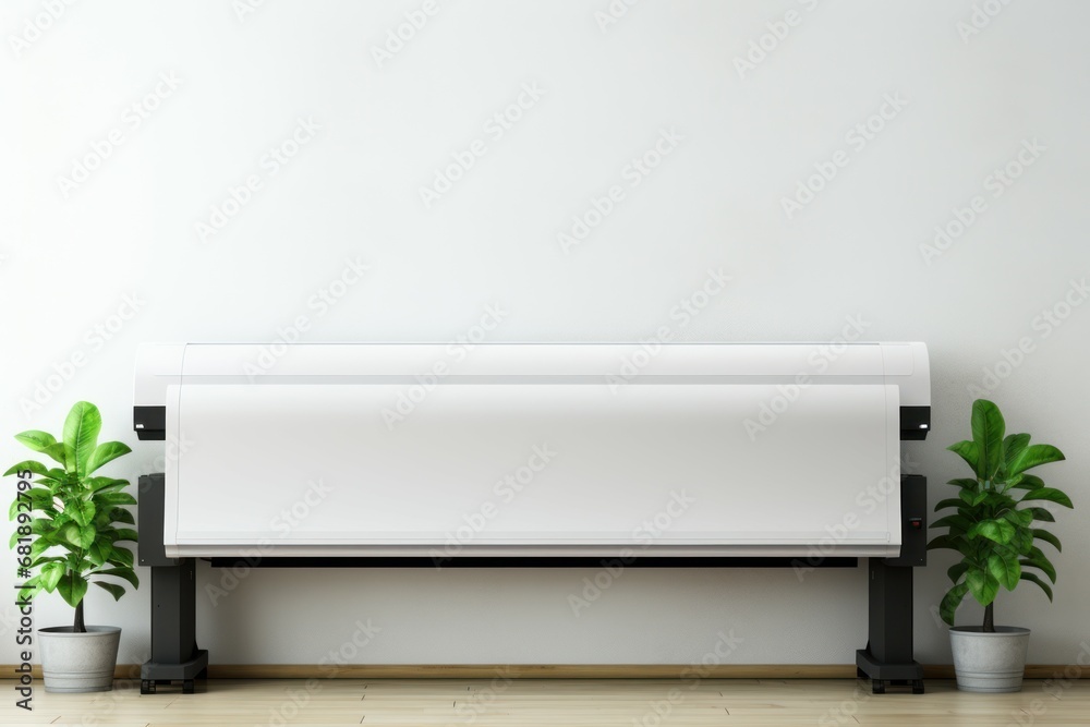 Large format printer mockup. Cmyk offset. Generate Ai Stock Photo ...