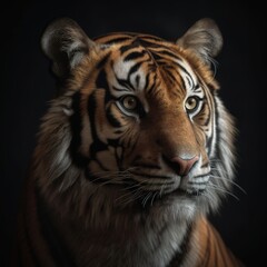 Portrait of a majestic tiger