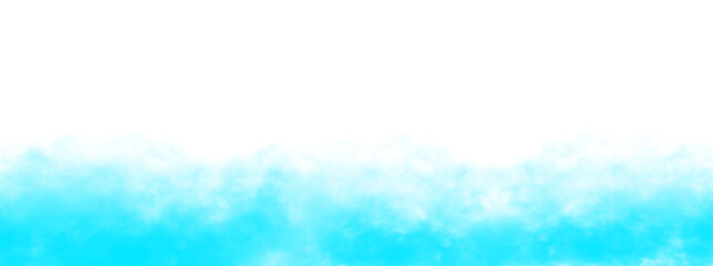 Wall Mural - light blue color smoke transparent background. realistic fog or mist texture isolated on background.