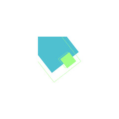 Wall Mural - Geometric Header Element