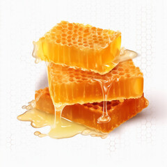 Wall Mural - The Beauty of Honey and Honeycomb