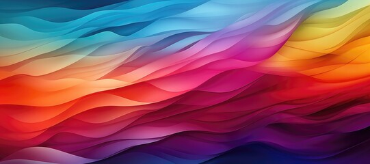 Wall Mural - an abstract background image presents a dynamic flow with a seamlessly transitioning color gradient,