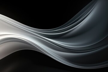 Wall Mural - an abstract background image features a dynamic wave with a striking gradient against a black backdr