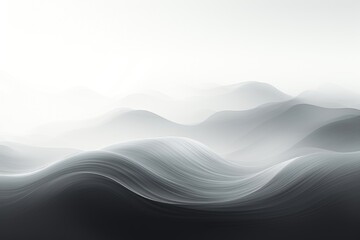 Wall Mural - an abstract background image reveals dynamic waves with a gradient, immersed in a foggy ambiance, cr