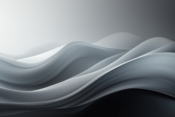 Wall Mural - in an abstract background image, a gradient enhances a dynamic creamy wave enveloped in fog, creatin