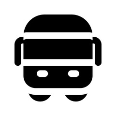 Wall Mural - bus glyph icon