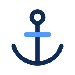 Poster - anchor outline color icon