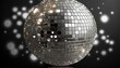 Silver sco Ball facet grey money mirror disco dance club gold party spangle shiny sparkling background flier cardboard card poster evening festive competition night music musical year 70 80 90